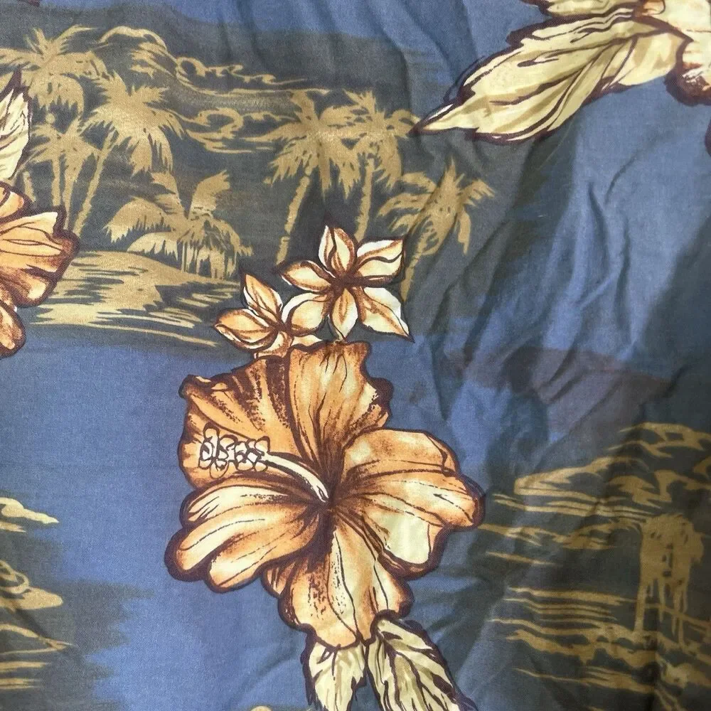 Vtg Speedo Men's Size Medium Swim Shorts Blue Floral String Enclosure Beach